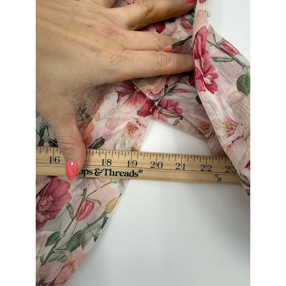 Dress Forum Los Angeles Floral Peasant Blouse Cottagecore Romantic Boho Top M - Picture 9 of 9